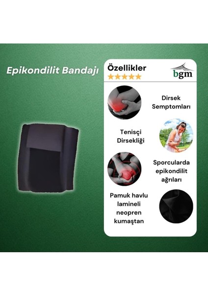 Yüksek Kaliteli Dirsek Bandı, Tenis ve Golf için Uygun, Standart Beden modelleri