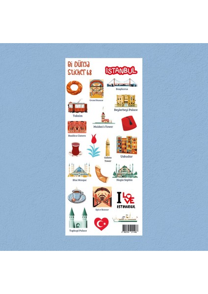 M68 – Istanbul Mekanları Sticker Seti