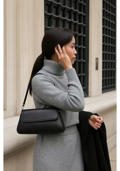 Kadın Süet Kapaklı Kol Çantası Minimal Şık Tasarım Günlük Kullanım Özel Tasarım Premium Kalite modelleri