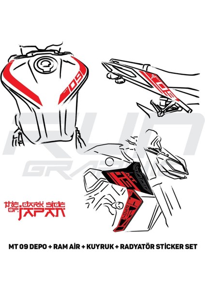 mt 09 Gen2 Sticker Set 4