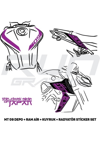 mt 09 Gen2 Sticker Set 4