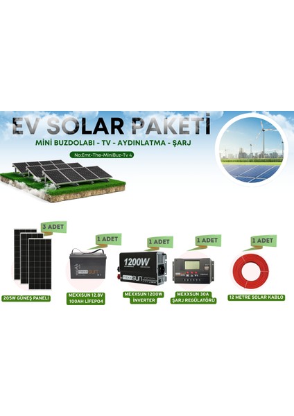 Güneş Enerji Sistemi Lifepo4 Akülü Sistem fiyatları