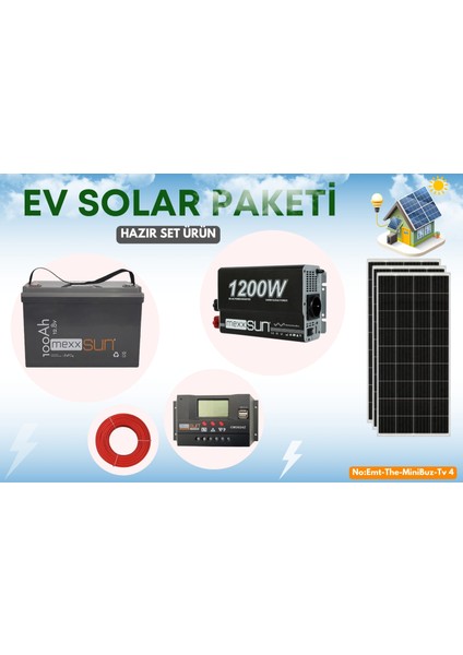 Karavanlar Için Güneş Enerji Paketi Lifepo4 Lityum Akülü Hazır Sistem fiyatları