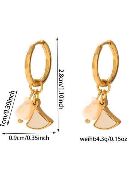Basit Mizaç Geometrik Küpe Moda Kişilik Küpe Kadın (Yurt Dışından)