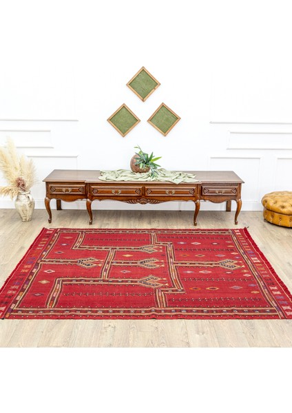 Birgos Anahtar Motifli Yün Kilim 164X225 cm fiyatları