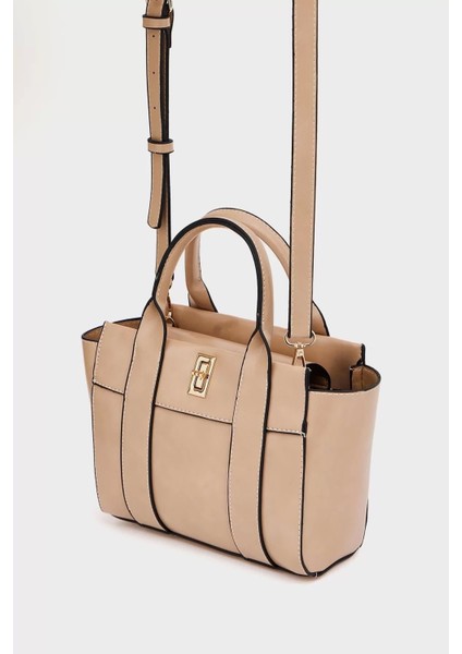 Kadın Mini Tote Vegan Deri El Çantası Gold Toka Günlük ve Iş Trend Tasarım Modern Stil Mükemmel Uyum modelleri