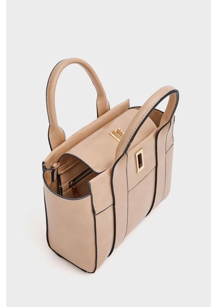 Kadın Mini Tote Vegan Deri El Çantası Gold Toka Günlük ve Iş Trend Tasarım Modern Stil Mükemmel Uyum fırsatları