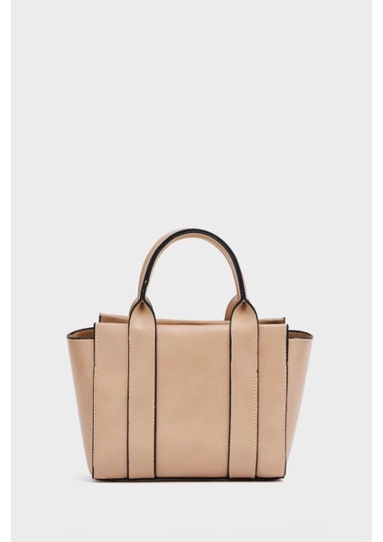 Kadın Mini Tote Vegan Deri El Çantası Gold Toka Günlük ve Iş Trend Tasarım Modern Stil Mükemmel Uyum indirimleri