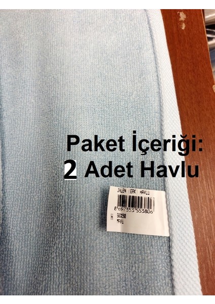 2li Kdf Pamuk El-Yüz Havlusu (50X90)-JALEN Mavi fiyatları