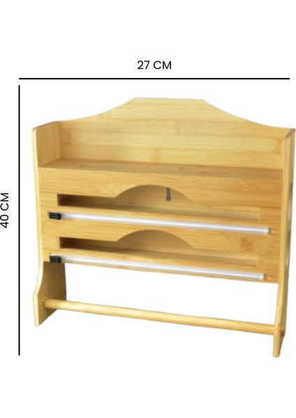 Bambu İkili Rulo Folyoluk - Kahverengi - 40x27 cm fiyatları