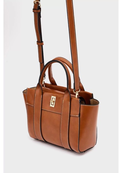 Kadın Mini Tote Vegan Deri El Çantası Gold Toka Günlük ve Iş Trend Tasarım Modern Stil Mükemmel Uyum modelleri