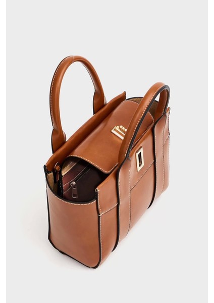 Kadın Mini Tote Vegan Deri El Çantası Gold Toka Günlük ve Iş Trend Tasarım Modern Stil Mükemmel Uyum fırsatları