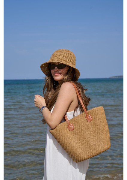 Basic Hasır Çanta Camel fiyatları