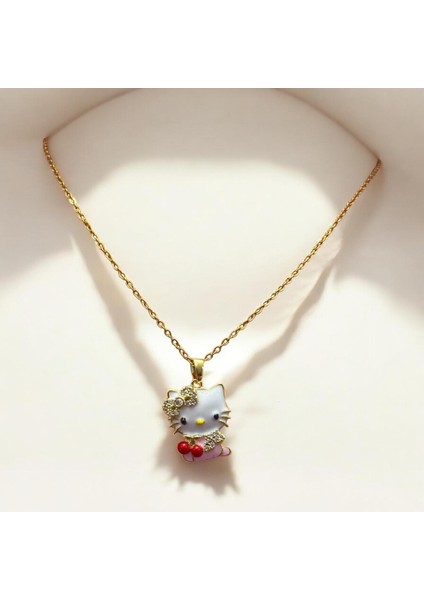 Hello Kitty Çelik Kolye