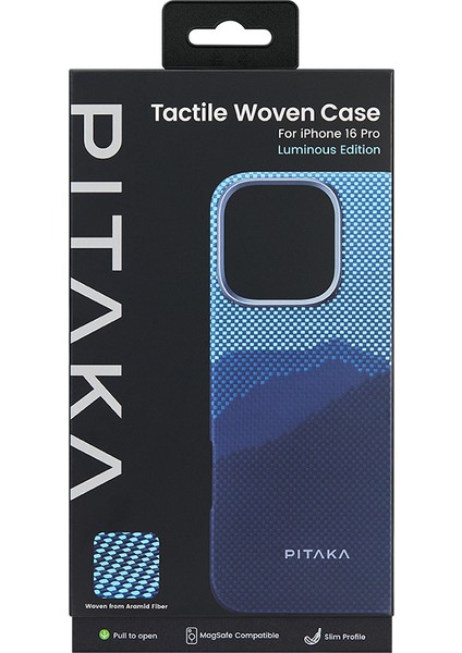 iPhone 15 Pro Kılıf M-Safe Uyumlu Lumintex Fosforlu Aramid Fiber Pitaka Over The Horizon Kapak Mavi indirimleri