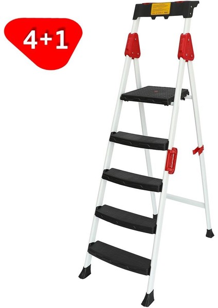 504361 Premium Profil Merdiven 4+1 Basamak (108CM)