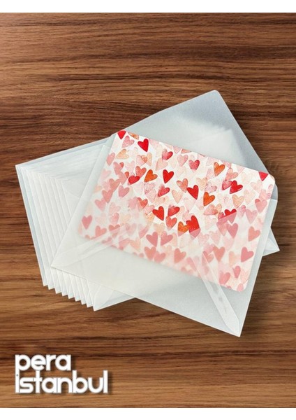 500 Adet 13*18 Kapasiteli Aydınger Şeffaf Zarf Transparan Davetiye Lüks Tebrik Kartı Mektup Mühür indirimleri