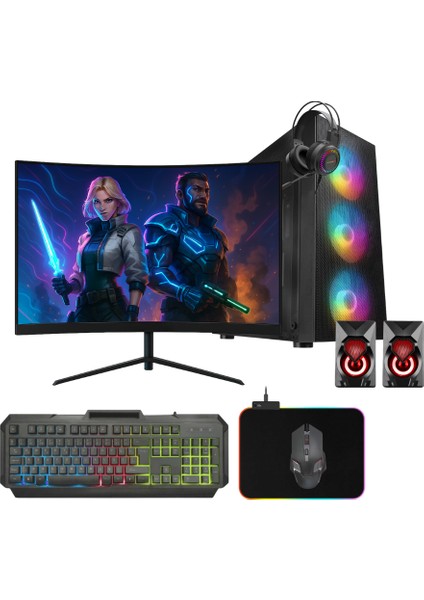 Gmx9954 İ5 12.Nesil 12400F 16Gb Ddr4 512Gb M2 Nvme 8Gb Rtx3050 "23.8 165Hz Oyun PC