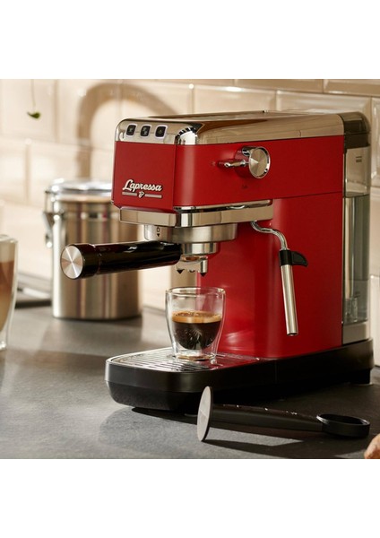Lapressa Manuel Espresso Kahve Makinesi - Kırmızı - 1300 Watt