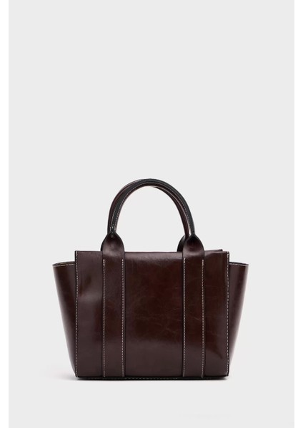 Kadın Mini Tote Vegan Deri El Çantası Gold Toka Günlük ve Iş Trend Tasarım Modern Stil Mükemmel Uyum indirimleri