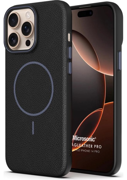 Apple iPhone 14 Pro Kılıf Magleather Pro Siyah
