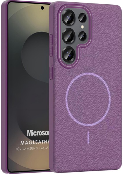 Samsung Galaxy S24 Ultra Kılıf Magleather Pro Lila