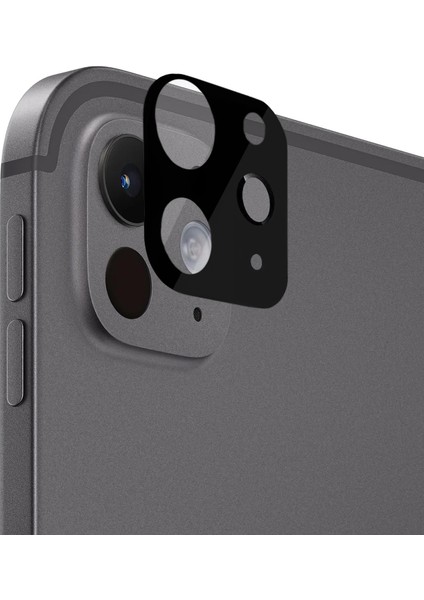 Apple iPad Pro 11 2024 (A2836-A2837) Kamera Lens Koruma Camı V2 Siyah