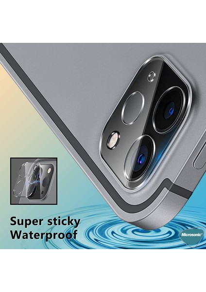 Apple iPad Pro 11 2024 (A2836-A2837) Kamera Lens Koruma Camı V2 Siyah