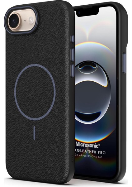 Apple iPhone 16E Kılıf Magleather Pro Siyah