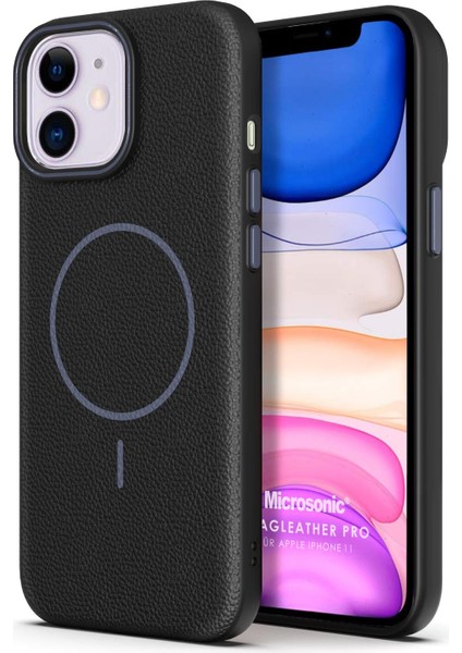Apple iPhone 11 Kılıf Magleather Pro Siyah