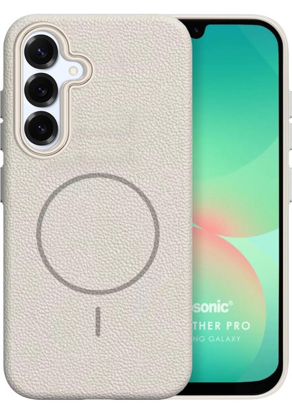 Samsung Galaxy A26 Kılıf Magleather Pro Bej