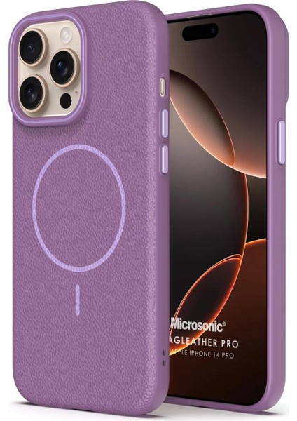 Apple iPhone 14 Pro Kılıf Magleather Pro Lila