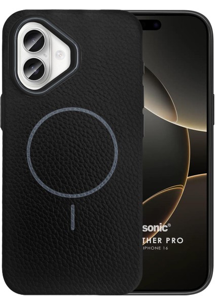 Apple iPhone 16 Kılıf Magleather Pro Siyah