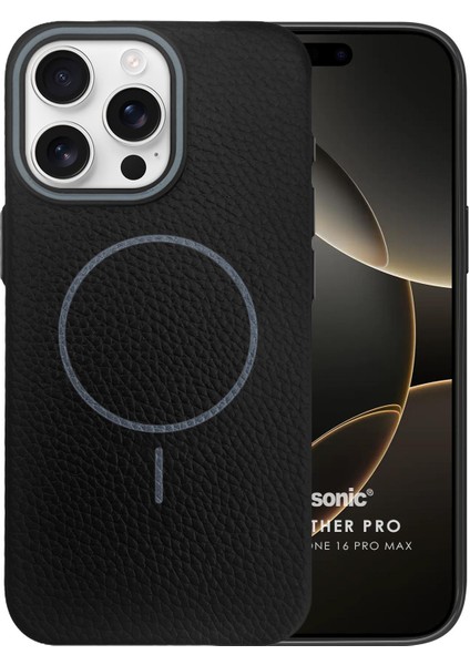 Apple iPhone 16 Pro Max Kılıf Magleather Pro Siyah