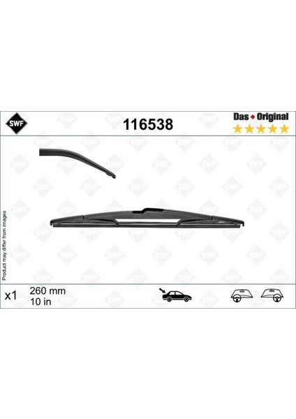 Silecek Supurgesi Arka 260MM Mercedes B-Class W246 11 18 . Renault Captur 20 Swf Inslm