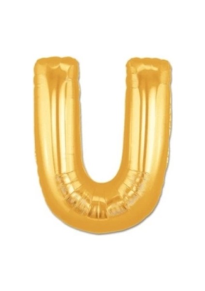U Harf Folyo Balon Altın Renk 40 Inç fiyatları
