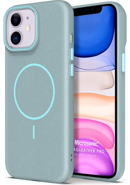 Apple iPhone 11 Kılıf Magleather Pro Mavi