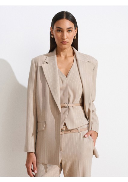 60768 Blazer Ceket-Bej fırsatları