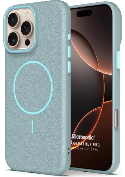 Apple iPhone 16 Pro Kılıf Magleather Pro Mavi