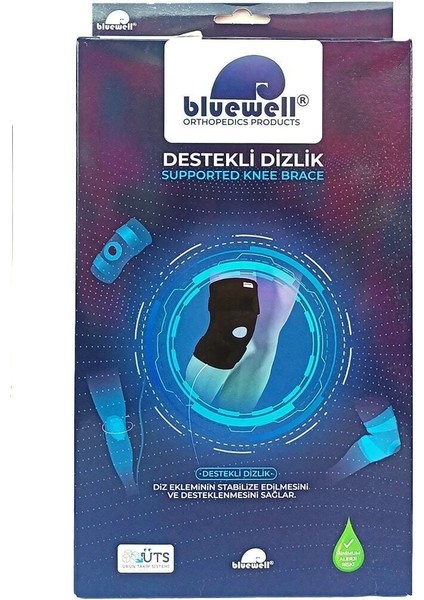 Ligament Destekli Dizlik, Bedensiz, Standart, TR, MaviWell