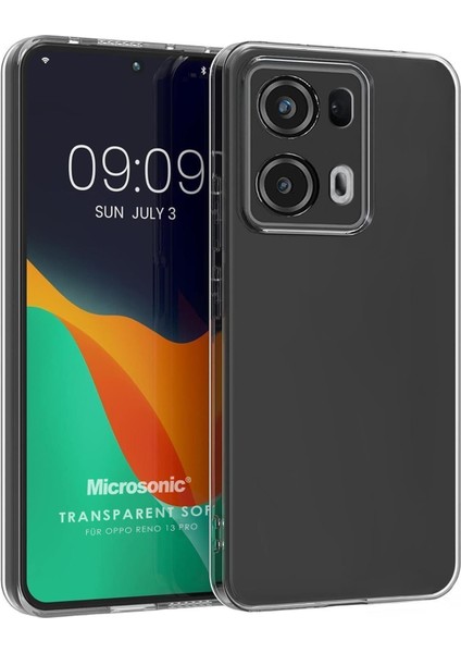 Oppo Reno 13 Pro Kılıf Transparent Soft Şeffaf