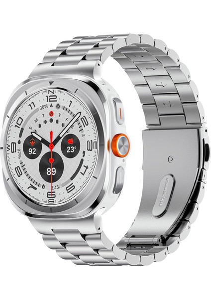 Samsung Galaxy Watch Ultra Metal Stainless Steel Kordon Gümüş fiyatları