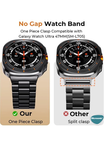 Samsung Galaxy Watch Ultra Metal Stainless Steel Kordon Gümüş modelleri