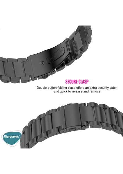 Samsung Galaxy Watch Ultra Metal Stainless Steel Kordon Gümüş
