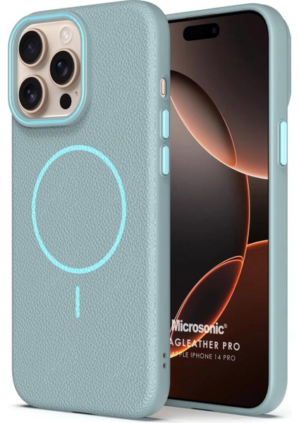 Apple iPhone 14 Pro Kılıf Magleather Pro Mavi