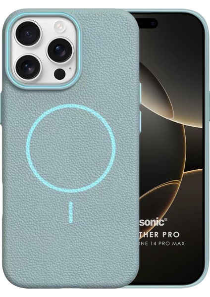 Apple iPhone 14 Pro Max Kılıf Magleather Pro Mavi