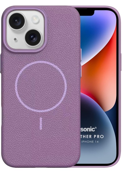 Apple iPhone 14 Kılıf Magleather Pro Lila fiyatları