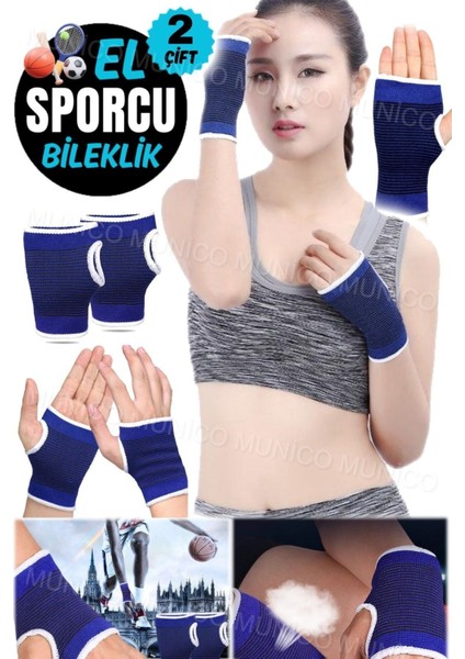 2 Çift El Bileği Brace 2 Çift Unisex Spor El Bileği Bandajı Nefes Alabilir ve Kaymaz Korum indirimleri