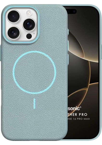 Apple iPhone 16 Pro Max Kılıf Magleather Pro Mavi