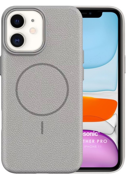 Apple iPhone 11 Kılıf Magleather Pro Gri fiyatları